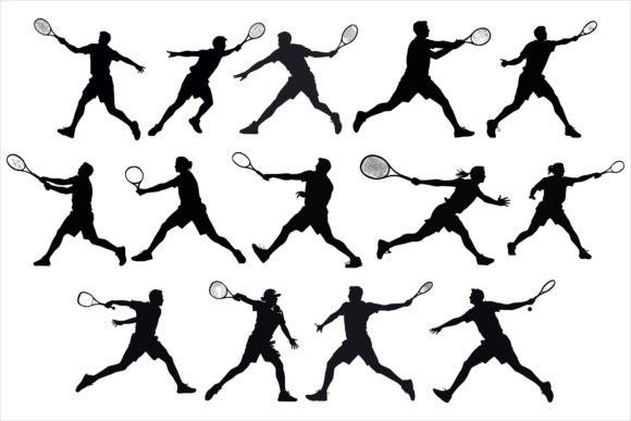 Download Man Women Tennis Player Silhouette - Man Collection
