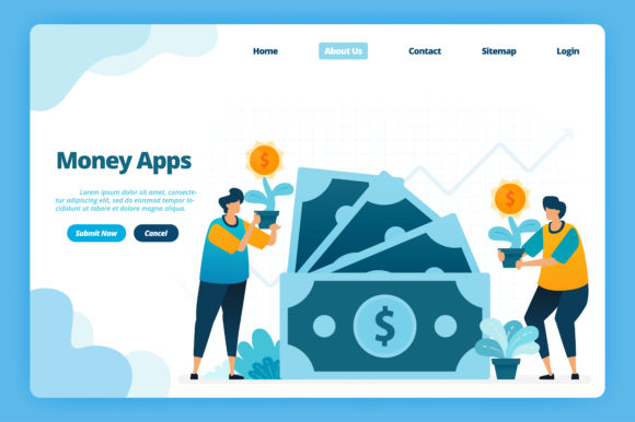 Download Landing Page of Financial Money Apps - Premium Bundle