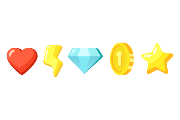 Download Game Interface Icon. Cartoon Style Ui Sy - Icon Collection