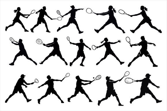 Download Man Women Tennis Player Silhouette - Man Collection