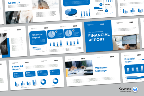 Download Financial Report - Keynote Template - Financial Collection