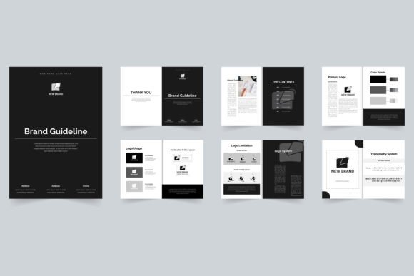 Download Brand Guideline or Brand Manual Template - Man Collection