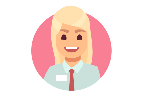 Download Corporate Female Worker Avatar. Woman Ro - Worker Collection