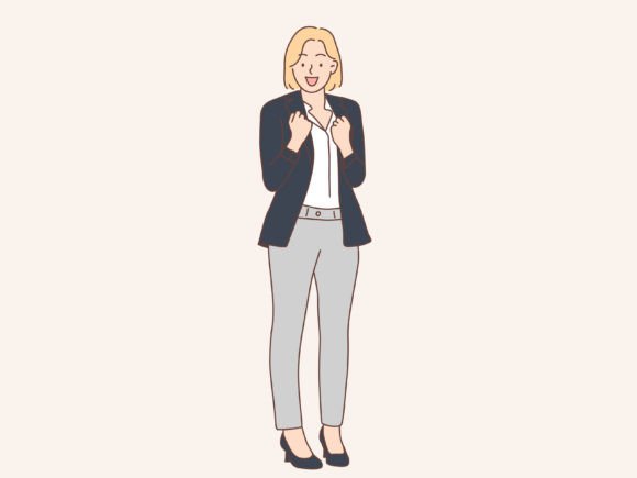 Download Business Woman with Success Gesture - Man Collection