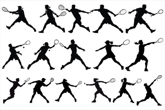 Download Man Women Tennis Player Silhouette - Man Collection