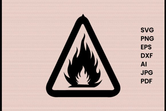 Download Fire Warning Icon Silhouette - Icon Collection
