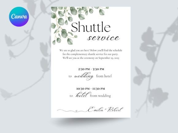 Download Wedding Shuttle Service Timeline Sign - Service Collection