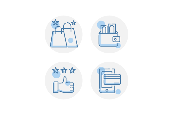 Download Creative Blue Buyer Icons Design - Icon Collection