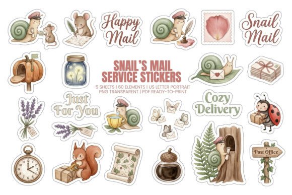 Download Snail’s Mail Service Stickers - Service Collection