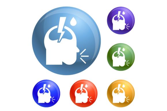 Download Pneumonia Headache Icons Set Vector - Icon Collection